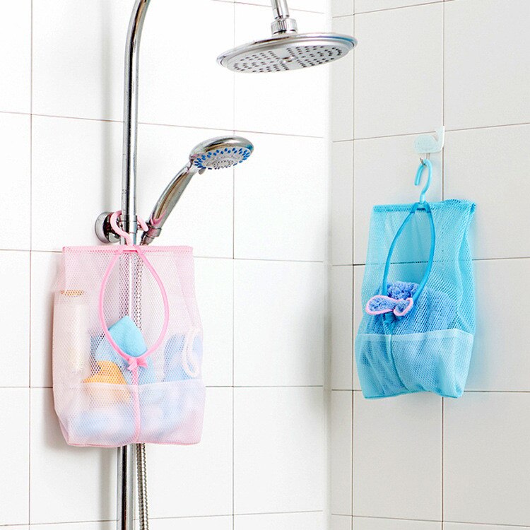 Multifunctional Hanging Storage Mesh Bags Toys Baskets