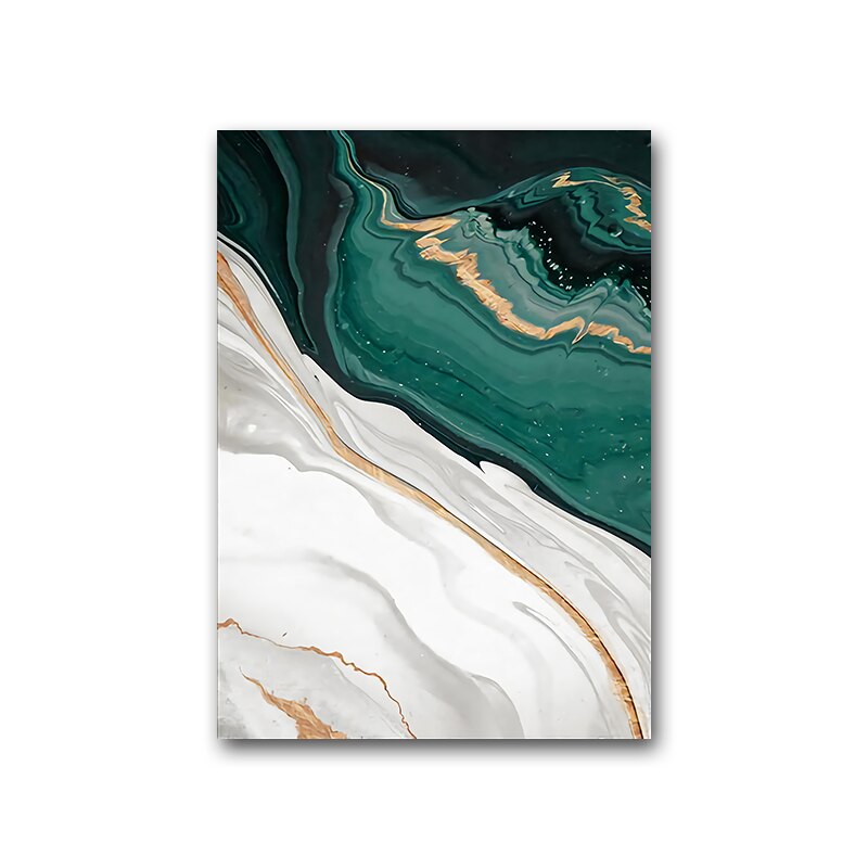 Abstract Morden Green Canvas Art - Home Ambition’s