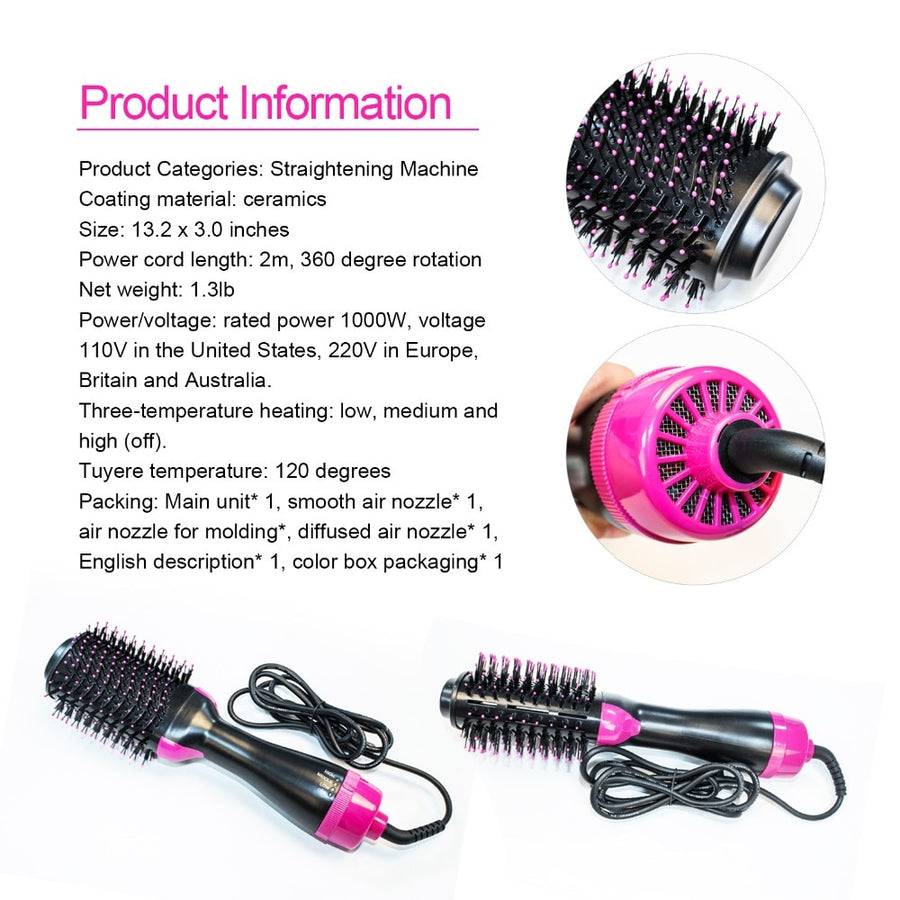 Hair Dryer Hot Air Brush