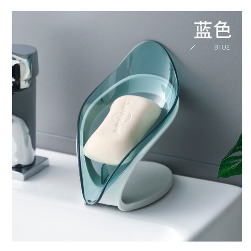 Soap Dish Leaf Shape Bathroom Soap Holder Storage