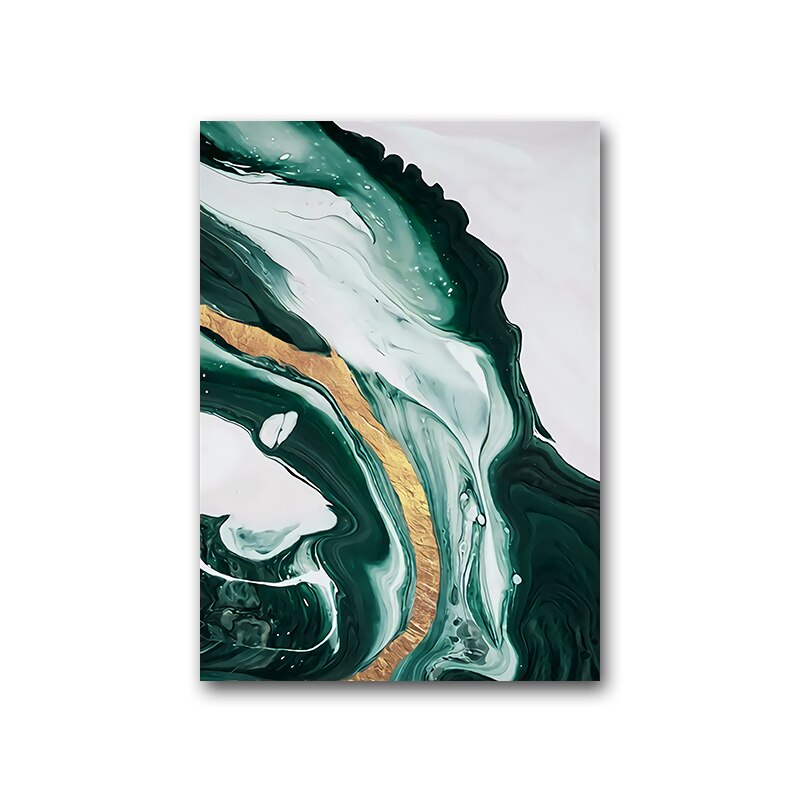 Abstract Morden Green Canvas Art - Home Ambition’s