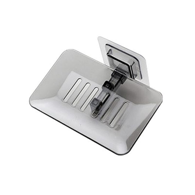 Wall-mounted Soap Holder Dishes Sponge Drain Bathroom