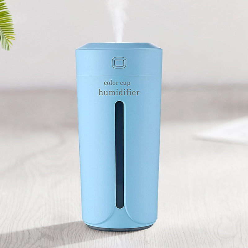 Air humidifier with 7 colour LED