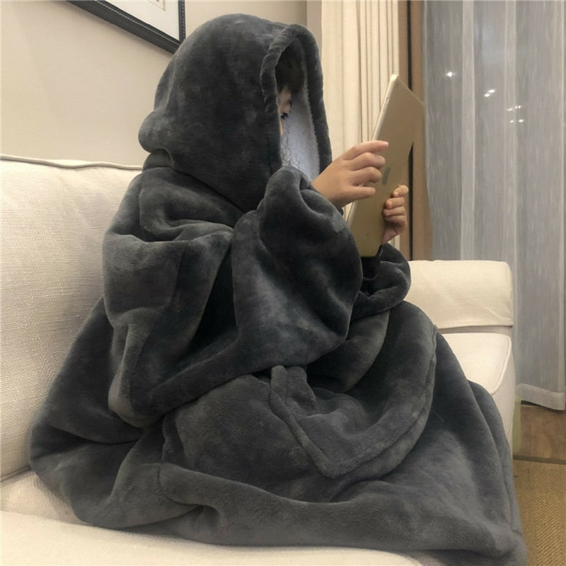 Oversized Hooded Blanket