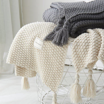 Thread Blanket with Tassel