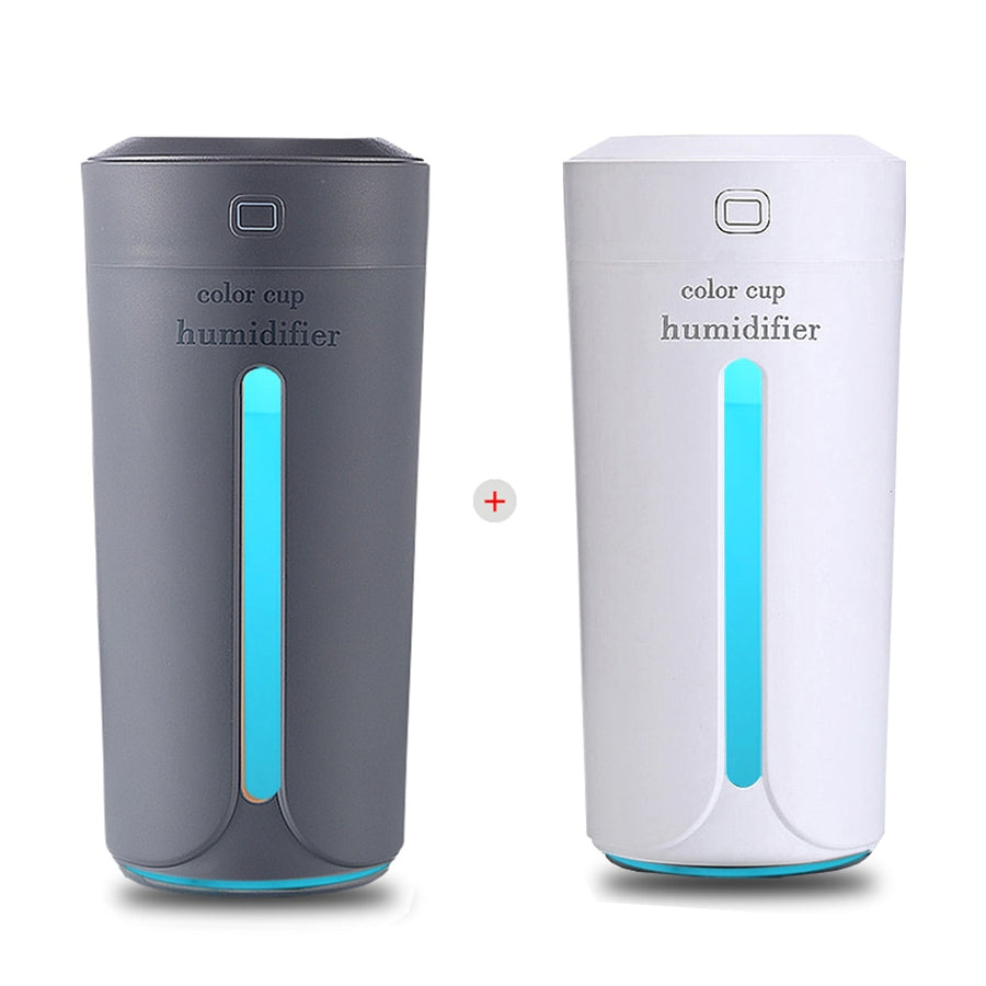 Air humidifier with 7 colour LED