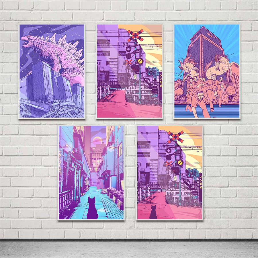 Wall Art Home Decor Purple World