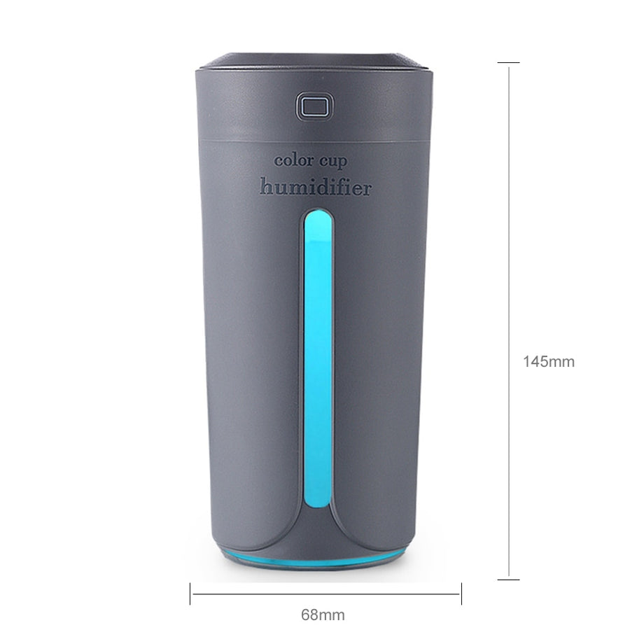 Air humidifier with 7 colour LED