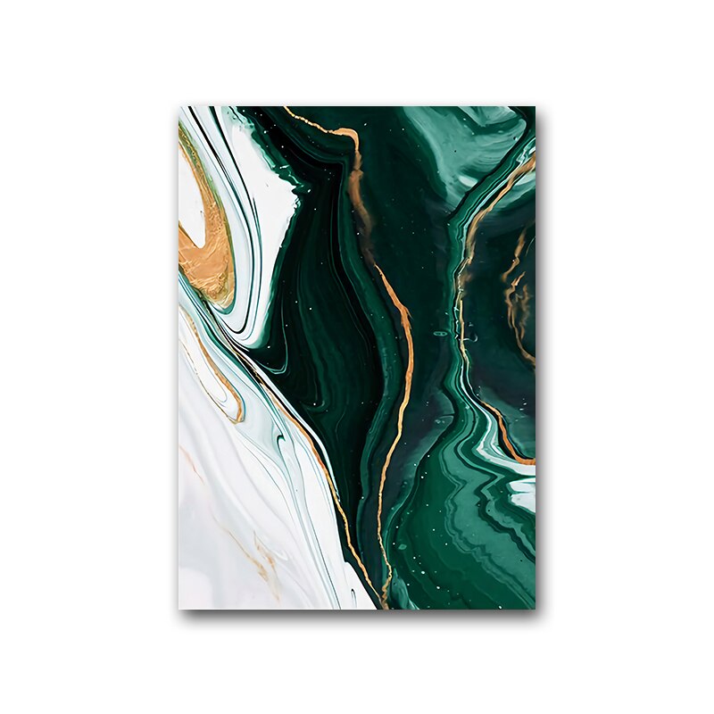 Abstract Morden Green Canvas Art - Home Ambition’s