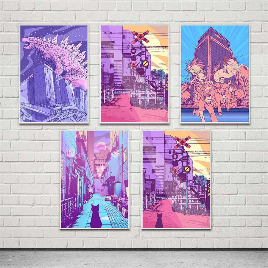 Wall Art Home Decor Purple World