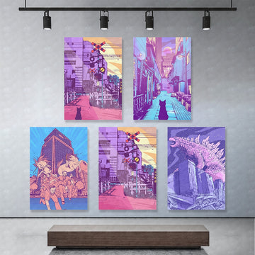 Wall Art Home Decor Purple World