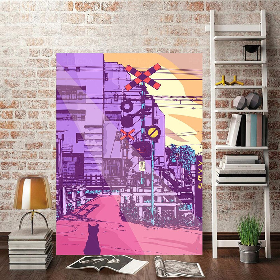 Wall Art Home Decor Purple World