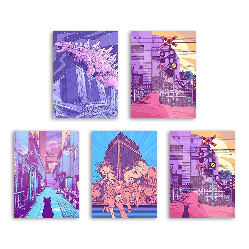 Wall Art Home Decor Purple World