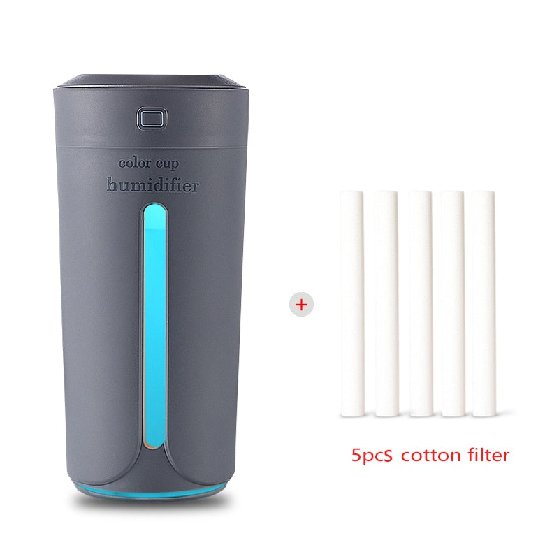 Air humidifier with 7 colour LED