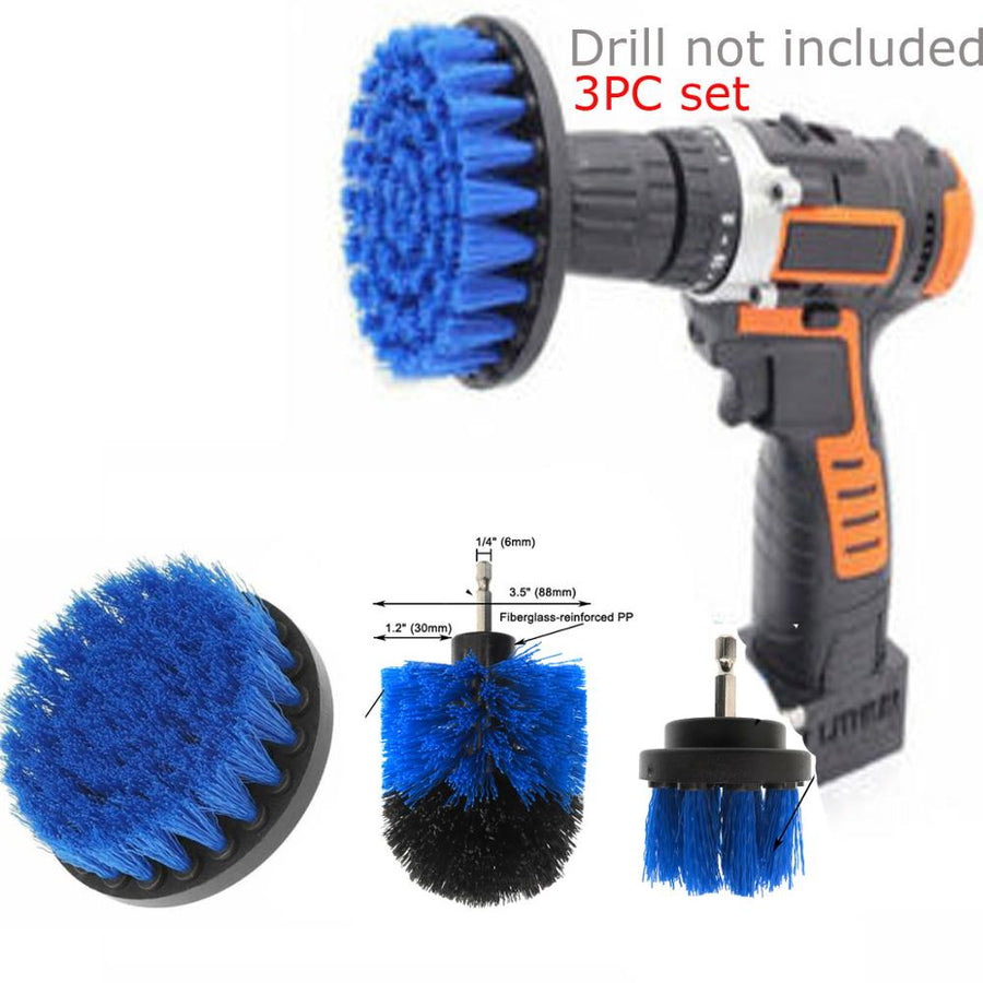 3pcs Set Electric Drill Brush Kit - Home Ambition’s