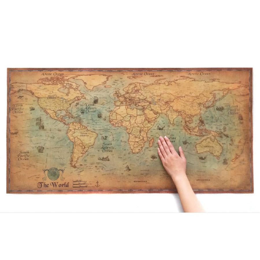 World Map Canvas Painting