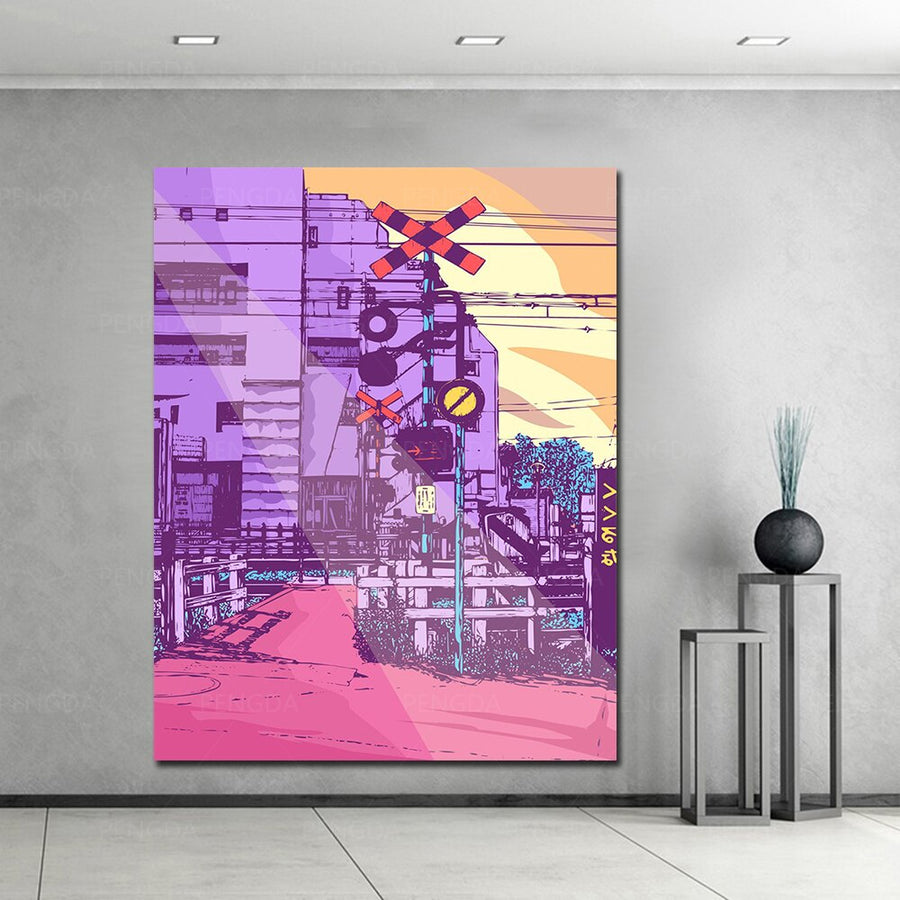 Wall Art Home Decor Purple World