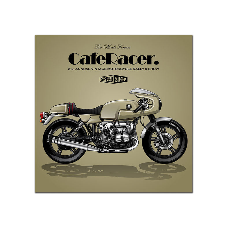 Vintage Poster Motorcycle wall art