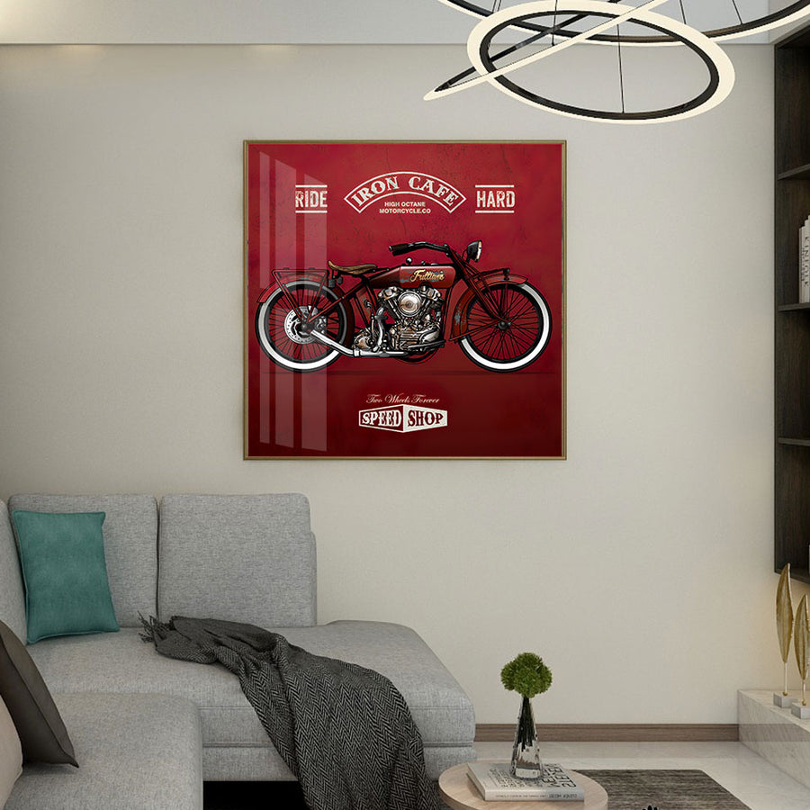 Vintage Poster Motorcycle wall art