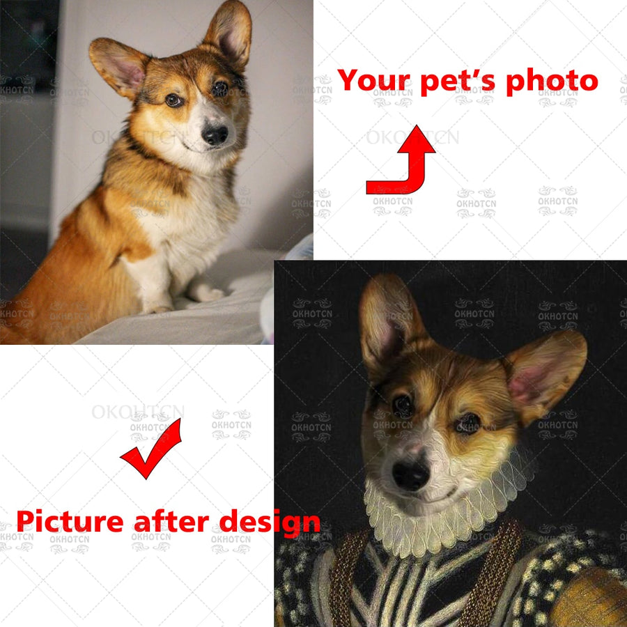 Custom Pet Portrait Picture