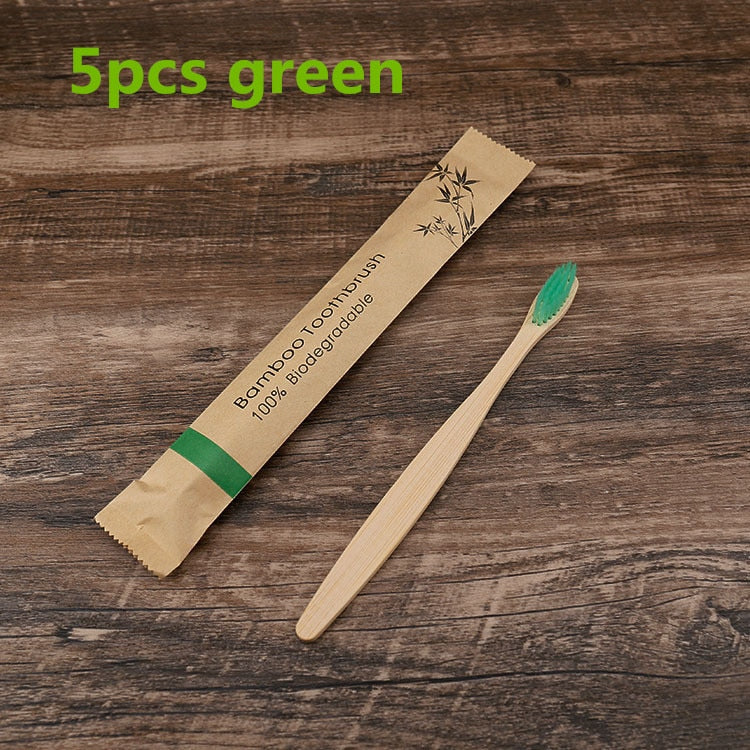 toothbrush Bamboo Resuable Toothbrushes