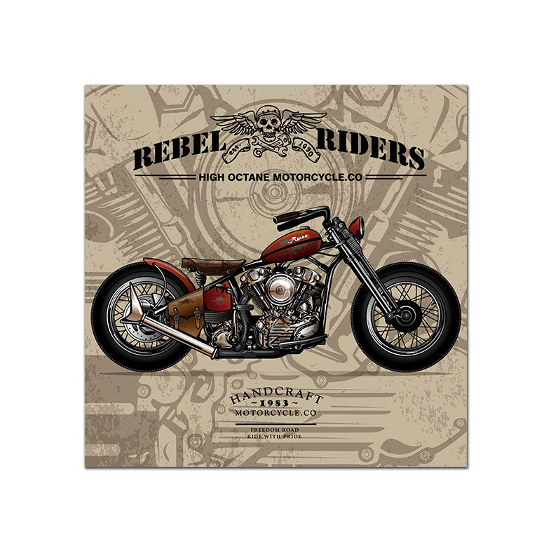 Vintage Poster Motorcycle wall art