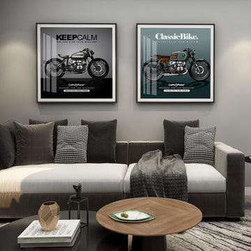 Vintage Poster Motorcycle wall art