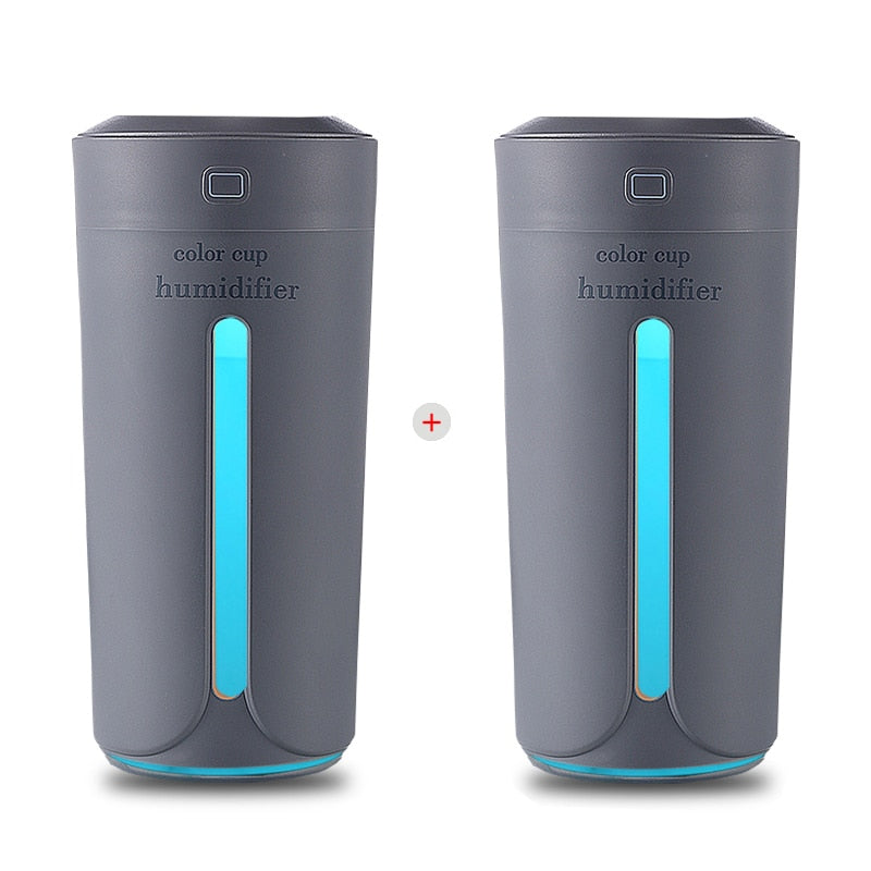 Air humidifier with 7 colour LED