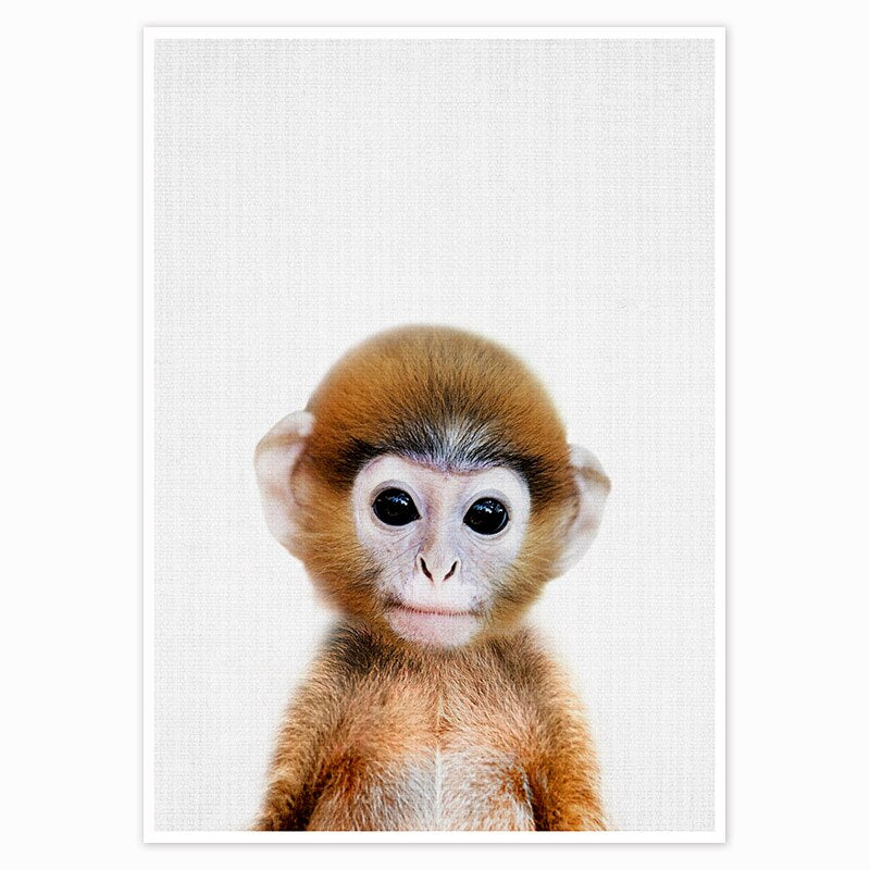 Wall Art Animals Canvas Painting Wall Pictures for Baby Kids Room