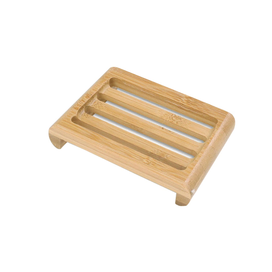 Wooden Natural Bamboo Soap Dishes Tray Holder Storage