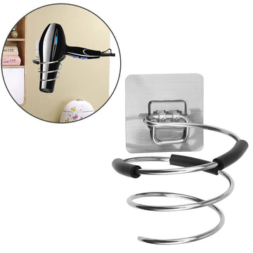 Wall Mounted Hair Dryer Holder Rack Nail Free