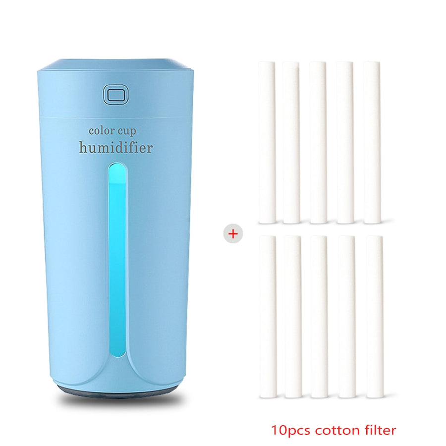 Air humidifier with 7 colour LED