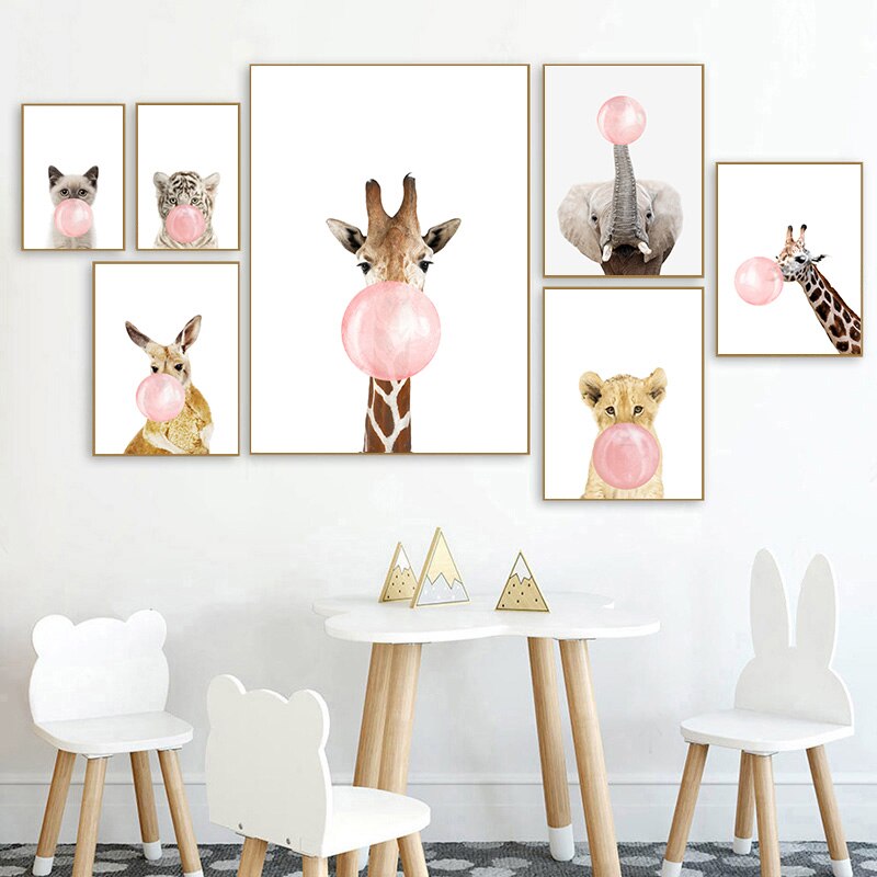 Nursery Wall Art Canvas Painting