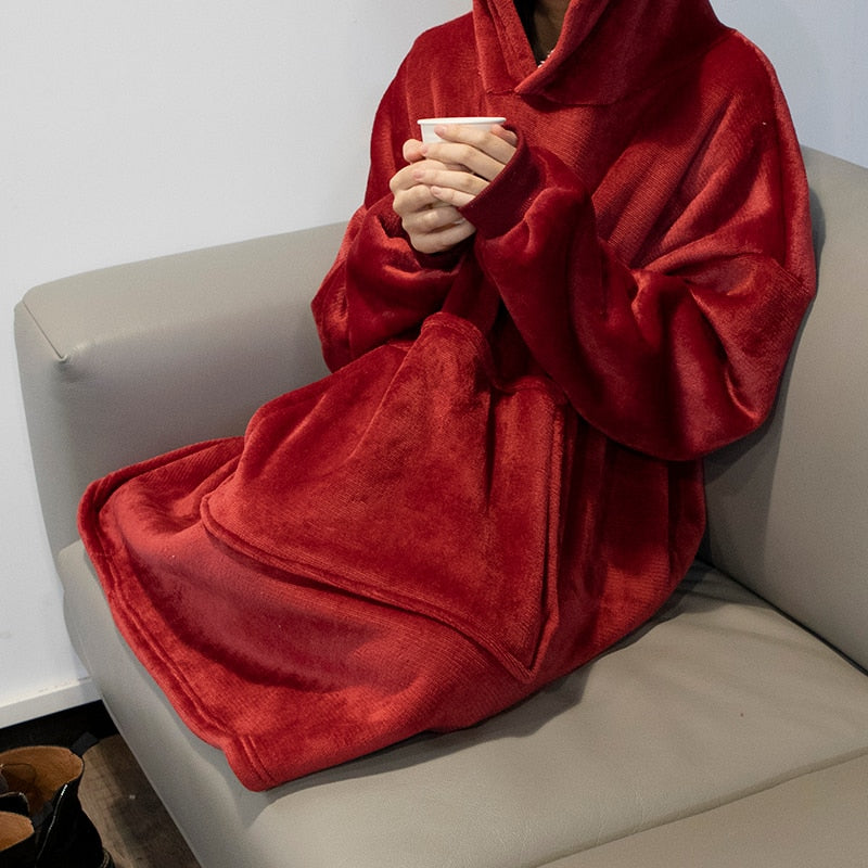 Oversized Hooded Blanket