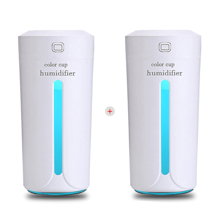 Air humidifier with 7 colour LED