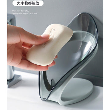 Soap Dish Leaf Shape Bathroom Soap Holder Storage