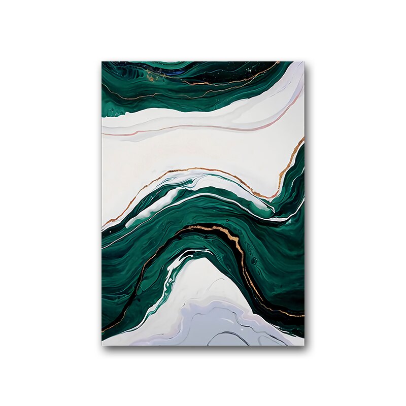 Abstract Morden Green Canvas Art - Home Ambition’s