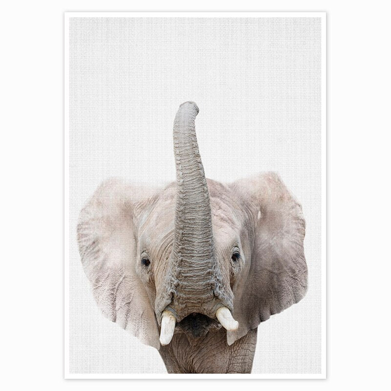 Wall Art Animals Canvas Painting Wall Pictures for Baby Kids Room