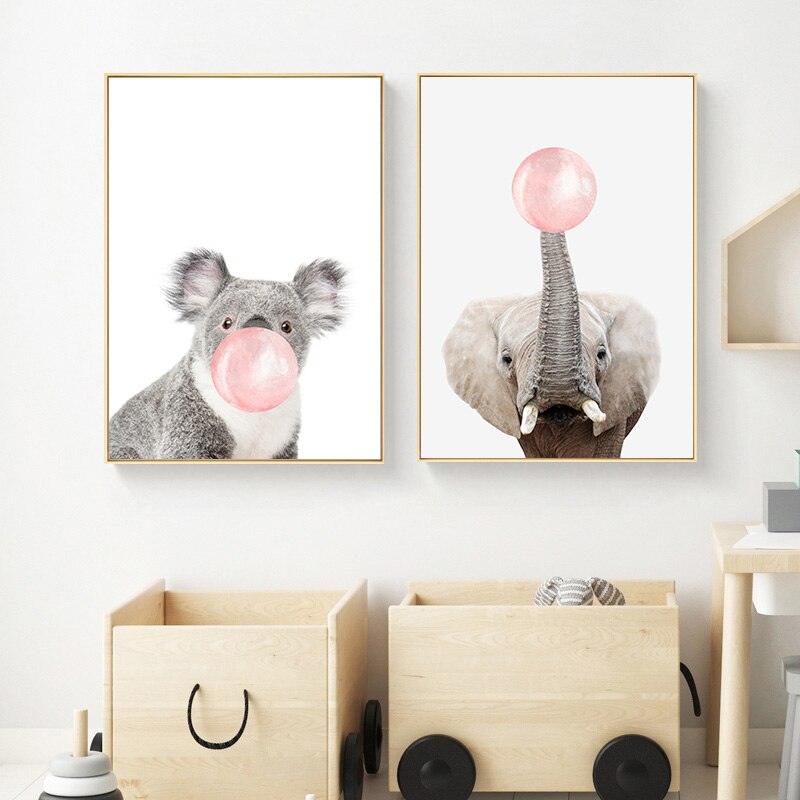 Nursery Wall Art Canvas Painting