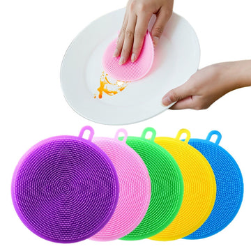 Silicone Cleaning Multi-functional Dishwashing Sponge with Grips - Home Ambition’s