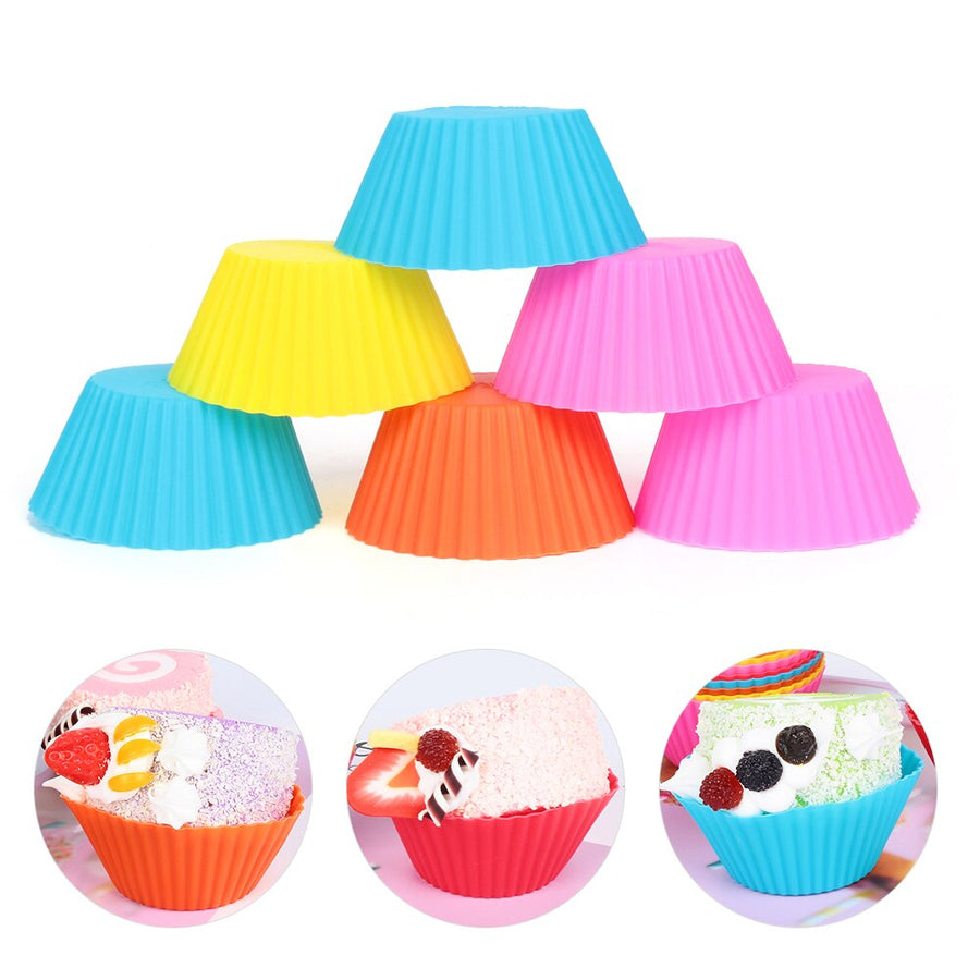 6pcs Mini Silicone Cupcake Mold - Home Ambition’s