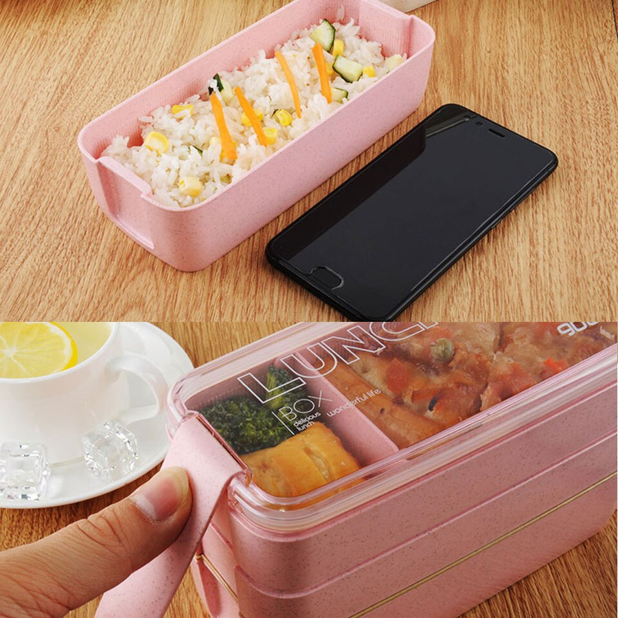 3 Layer Bento Box Eco-Friendly