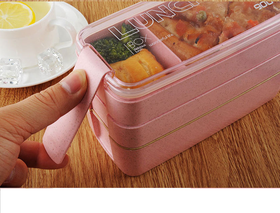 3 Layer Bento Box Eco-Friendly