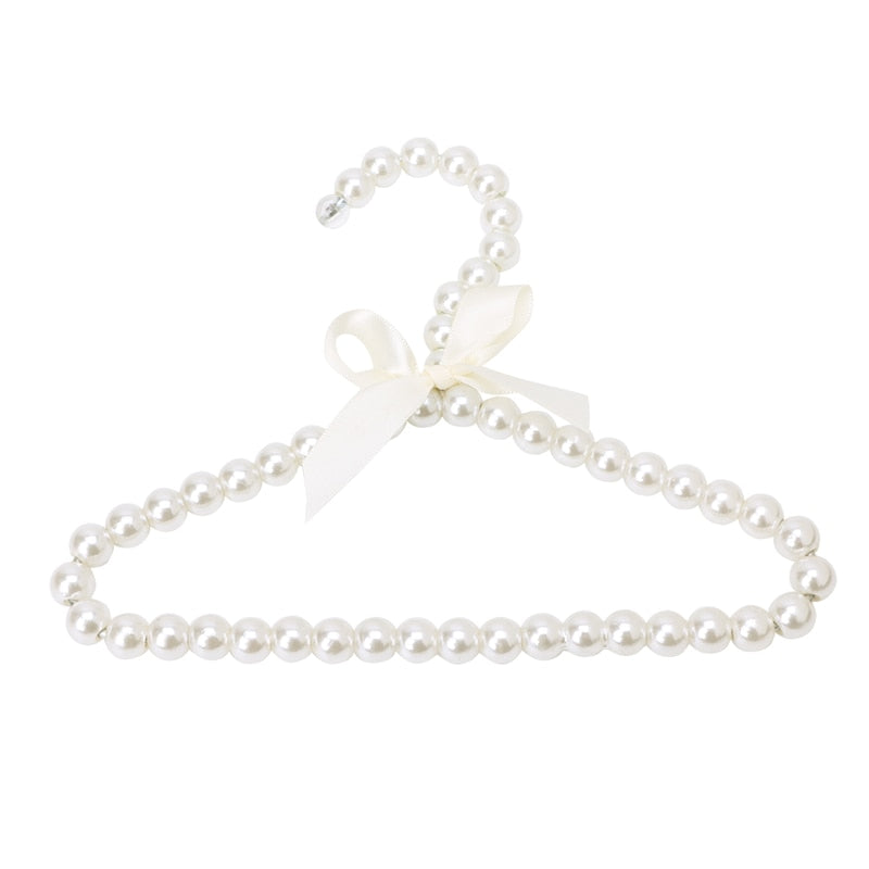 Plastic Pearl Bow Clothing Hanger