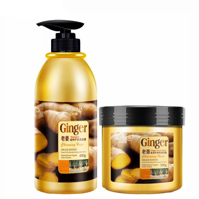 Ginger Hair Shampoo And Hair Conditioner