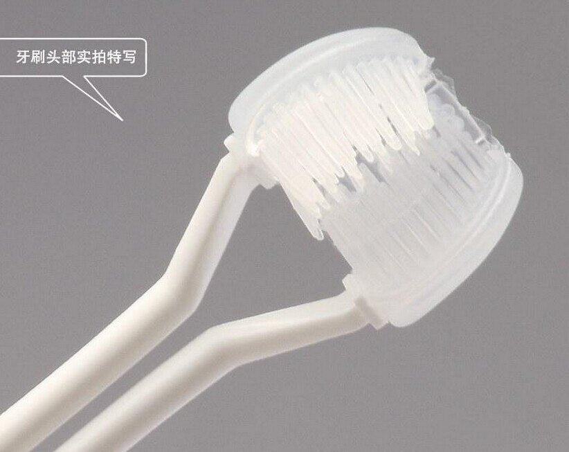 2pcs Three sides toothbrush