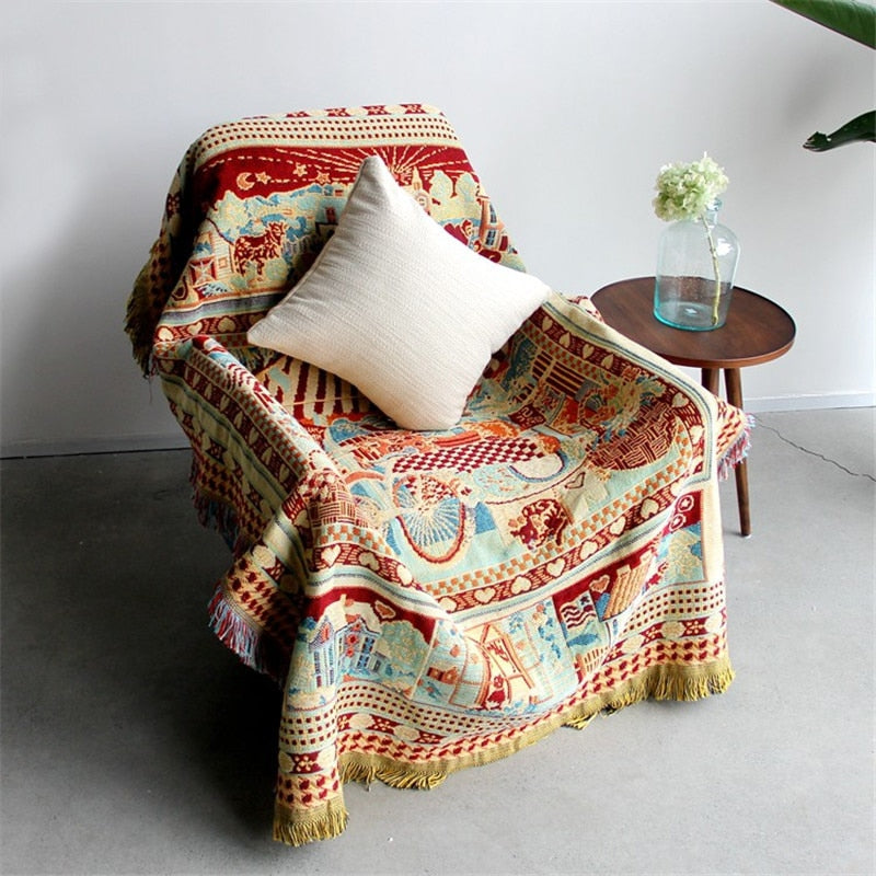 Southeast Asia Throw Blanket