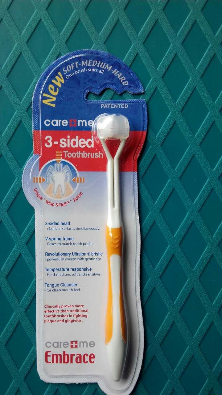 2pcs Three sides toothbrush