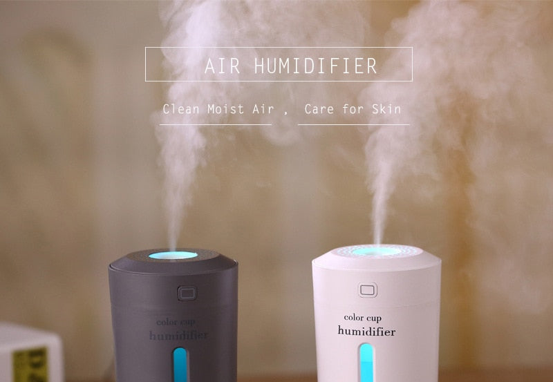 Air humidifier with 7 colour LED