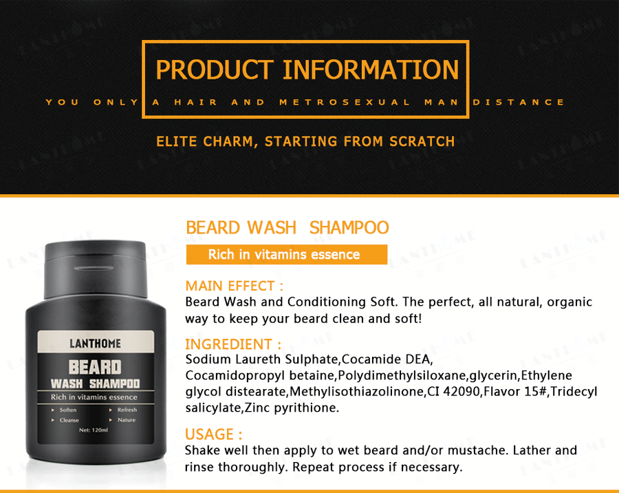 Organic Beard Wash Anti Dandruff Shampoo